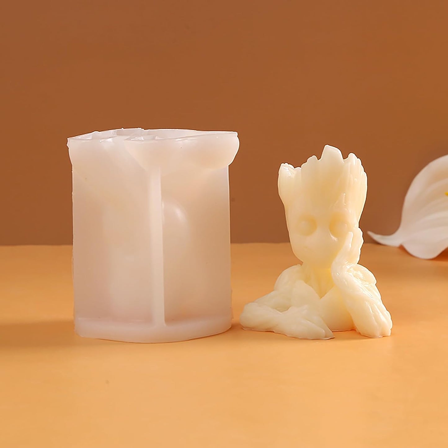 Silicone Groot Tree Man Mold - Animal Silicone Resin Casting Molds for Candle & Resin & Soap Craft Supplies