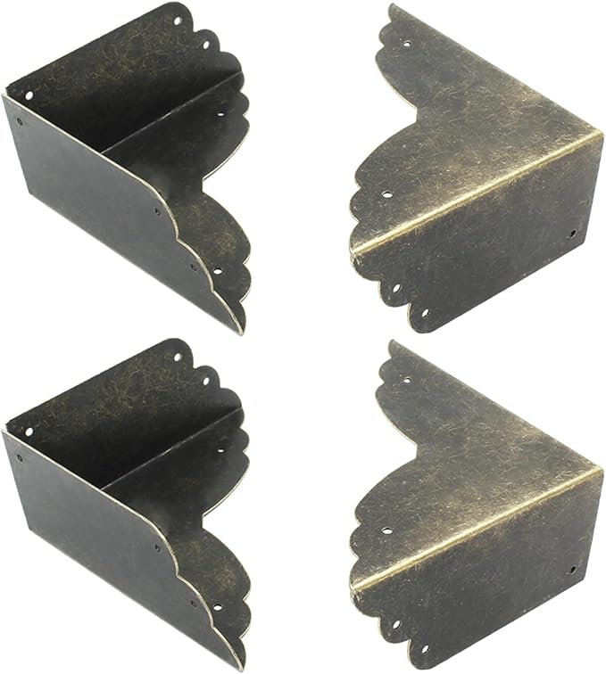 Bivethoi 8 Packs Bronze Box Corner Protectors, Edge Cover Safety Guard - Image 3