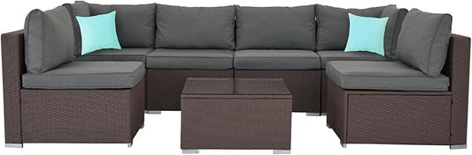 7-Piece Patio Furniture Set by ZJEYEJZ