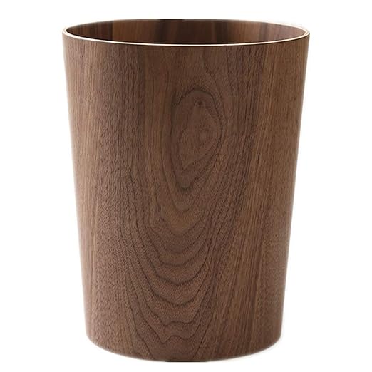 2.3 Gallons Wood Trash Can Wastebasket by BISOZER