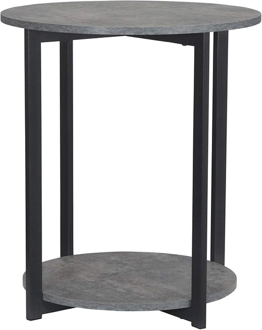 Household Essentials Jamestown Round Side End Table by HouseholdEssentials