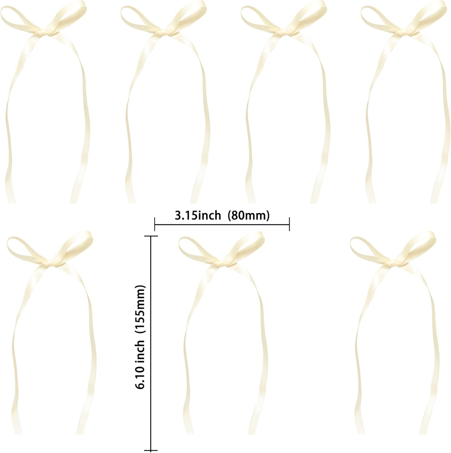 Ephlyn 30Pcs Bow Cupcake Toppers Valentine's Bowknot Ribbons Coquette Bow High Footed Cup Balloon Wall Party Decorations Cake Dessert Picks Baby Girl Birthday Wedding Party Supplies Beige