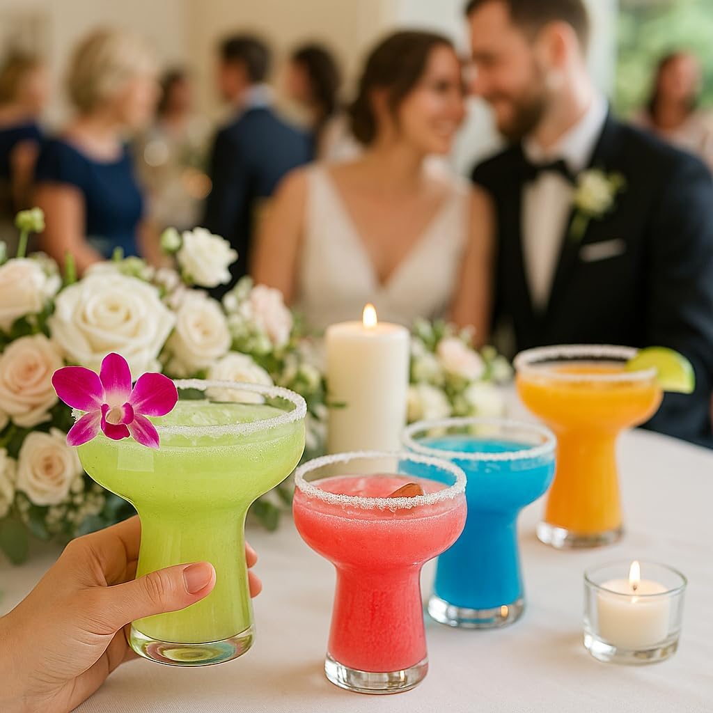 Lunara Clear Plastic Margarita Glasses, 11 oz, Set of 40, Disposable Party Cups for Cocktails (Clear)