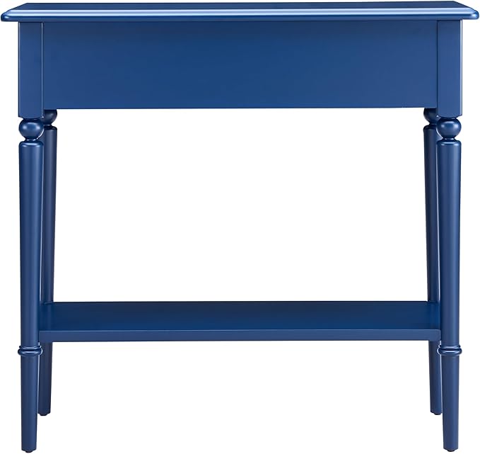 Leick Home Coastal Console Table, Solid Wood, 2 Storage Drawers, Bottom Display - Image 6