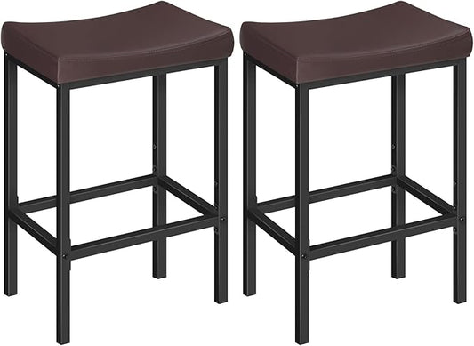 HOOBRO Bar Chairs, 24.8 Inches, 2.4" Thick Upholstery, by HOOBRO