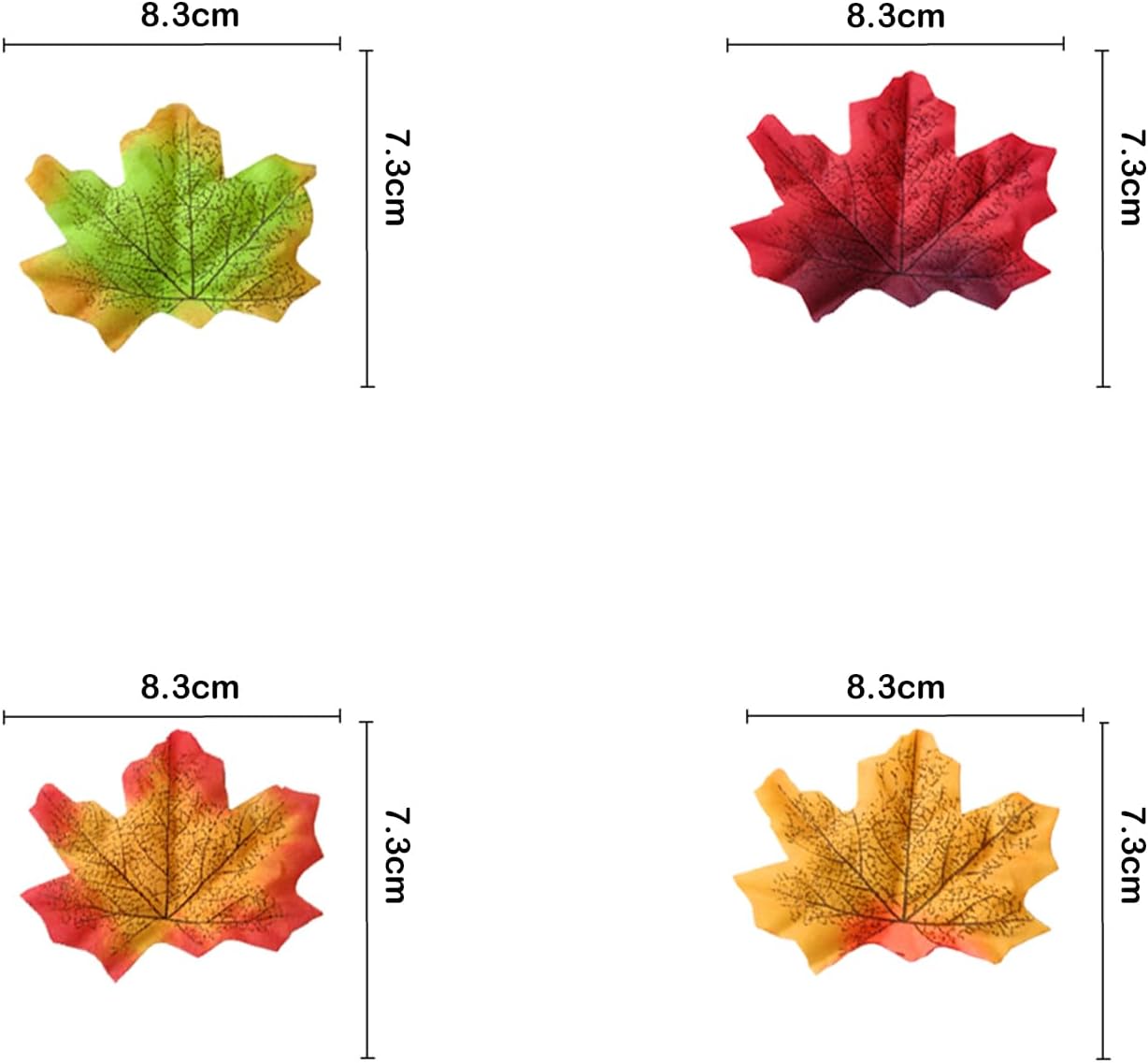 Maple Leaves Confetti,200pcs Fall Leaves Party Table Decorations Scatter Foil Confetti for Autumn Harvest Thanksgiving Wedding Throwing Table Decoration Glitter Party Supplies (green)