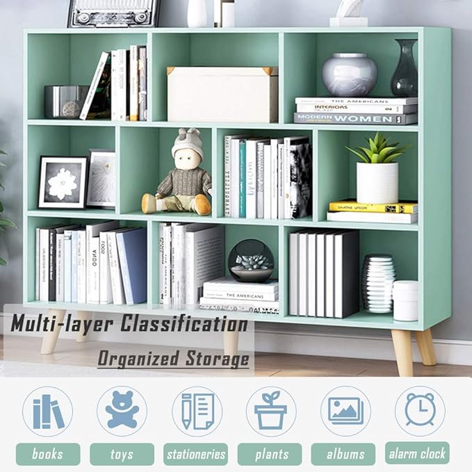 IOTXY Wooden Open Shelf Bookcase - Image 4