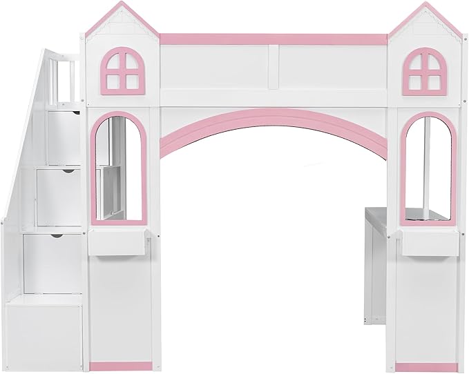 Princess-Themed Castle Loft Bed - Image 5