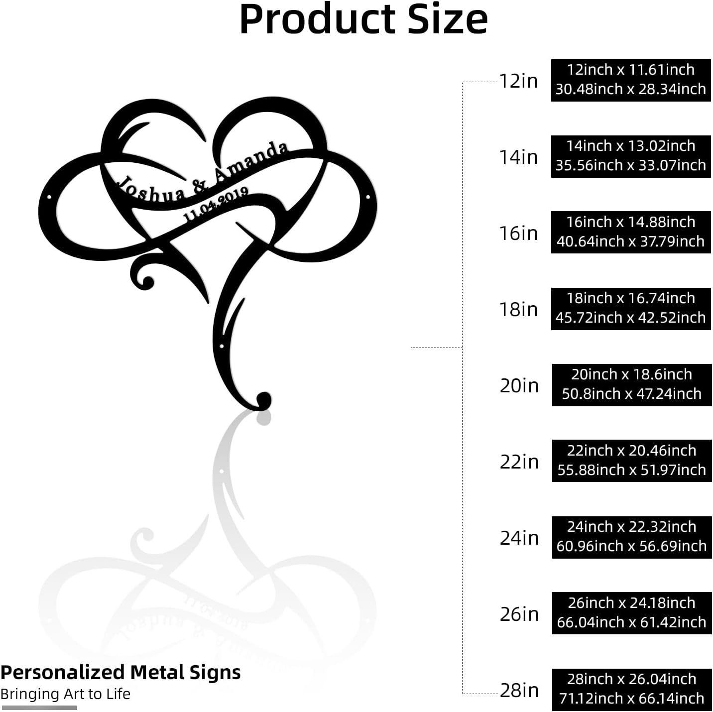 Custom Metal Name Sign, Personalized Last Name Metal Signs, Split Letter Monogram Sign, Porch Decorations Outdoor Metal Wall Art, First Name Custom Decoration, Wedding Gifts