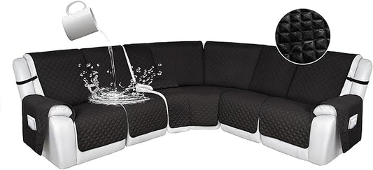HDCAXKJ 100% Waterproof Reclining Sectional Couch Covers L Shape Recliner Sofa by HDCAXKJ