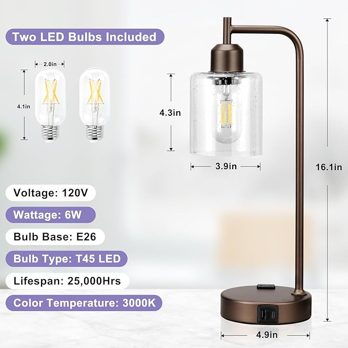 Innqoo Industrial Touch Table Lamps - Image 7