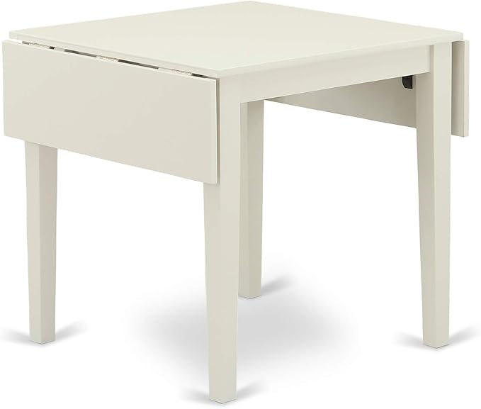 East West Furniture NDVA3-LWH-W 3 Piece Modern Dining Table Set Contains a - Image 5