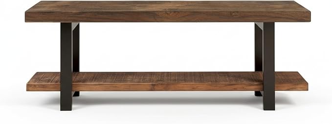 Alaterre Furniture Pomona Entryway Bench – Modern Rustic 48-Inch Solid Wood - Image 8