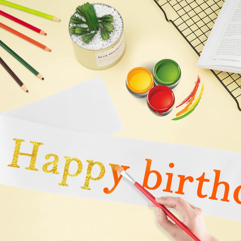 Blank Sash 16 PCS Sashes DIY Satin Sash Chair Sashes Scout Sash President Sash Senior Sash Scout Sash Wedding Party Sash