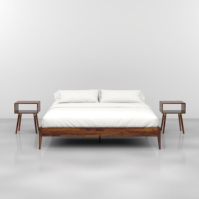 Bme Dinkee King Size Bed Frame, 15 Inch High Platform, Modern Minimalist Style - Image 5