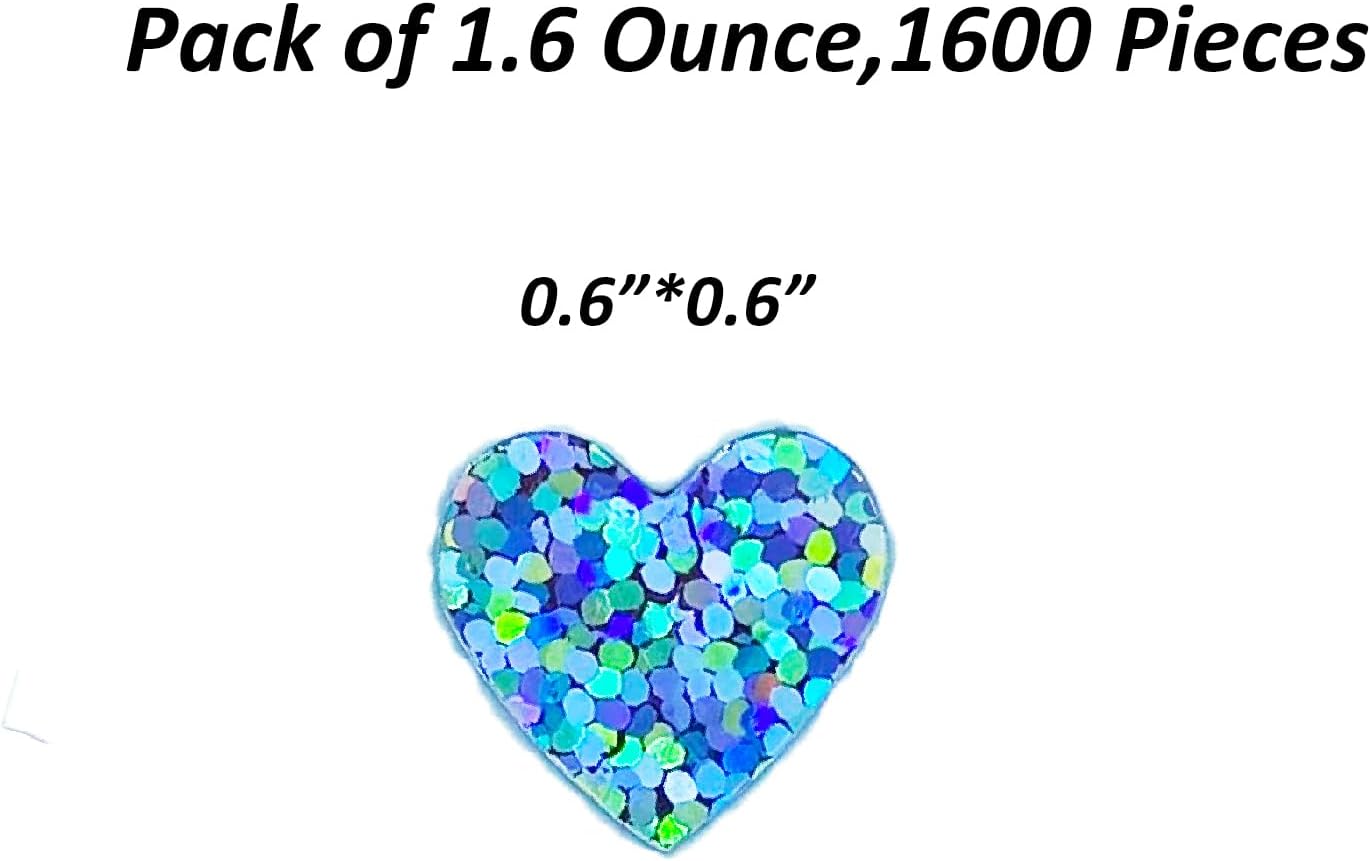 Confetti Heart Metallic Confetti Party Table Decoration Sprinkles DIY for Valentine's Day Wedding Birthday Engagement Bachelorette Theme Party Celebrations Favor Supplies(Heart Silver)