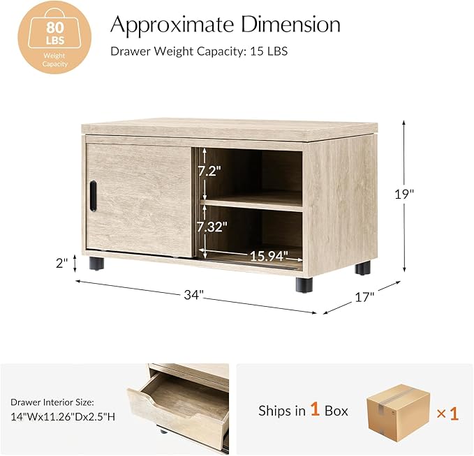 HULALA HOME Sofa Side Table - Image 2