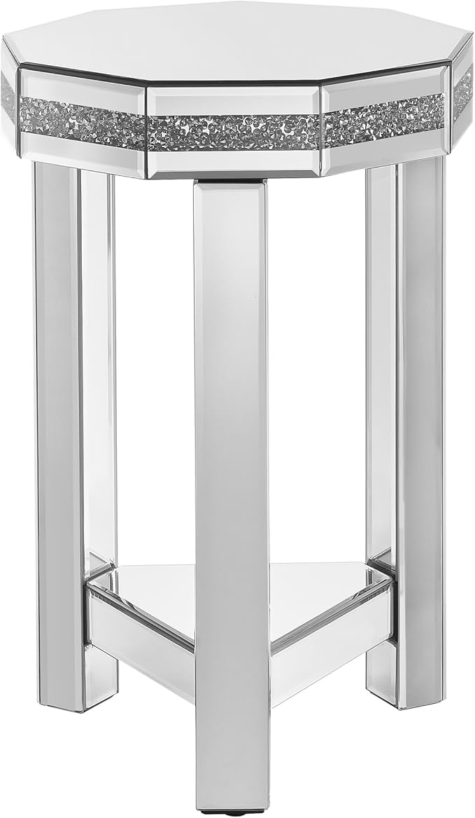 Mirrored Octagon End Table - Image 8