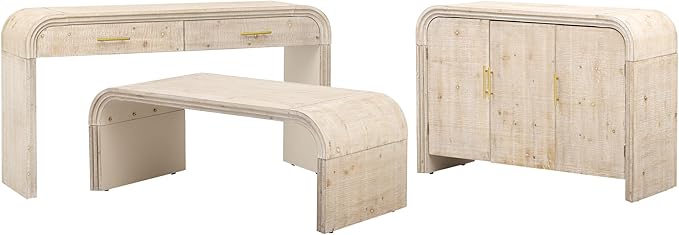 Retro Silhouette Sectional 3-Piece Set Containing Sideboard, Console Table and - Image 2