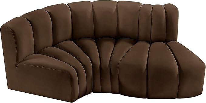 Meridian Furniture 103Brown-S3D Arc Collection Modern | Contemporary Modular - Image 5