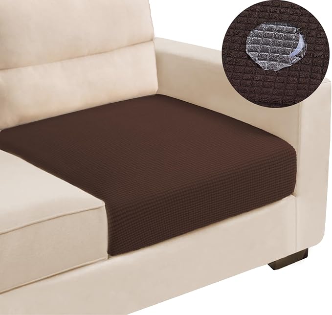 Water Repellent Single Seat Cushion Cover, Stretch Separete Backrest Cover by TOPYUMH