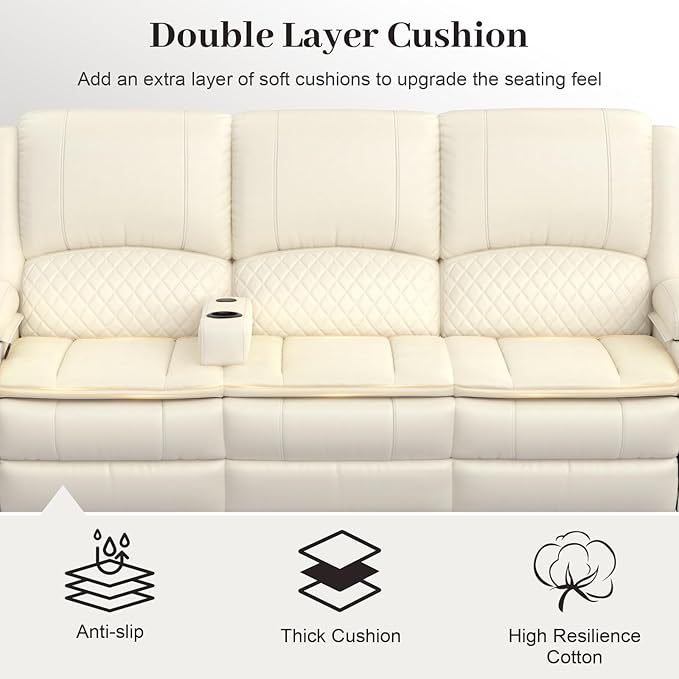 Yolsali 3 Seater Recliner Sofa Set - Image 5
