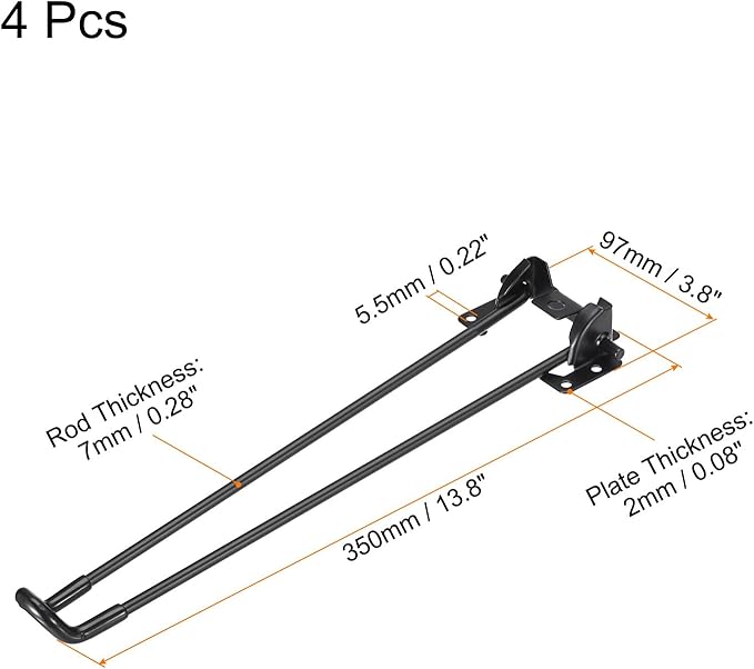 uxcell Folding Table Legs - Image 2