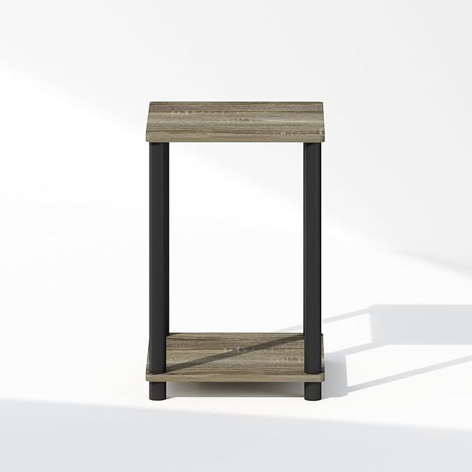 Furinno Turn-N-Tube Night Stand, 2-Tier Open Shelf Design Nightstand, Toolless - Image 5