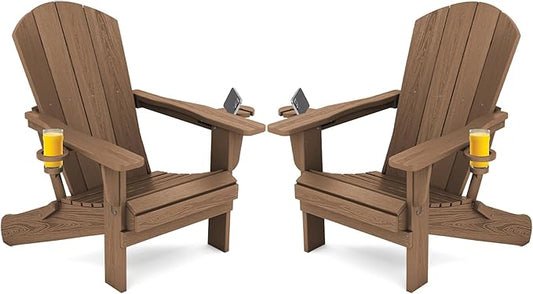 SERWALL Adirondack Chair with Cup Holders by SERWALL