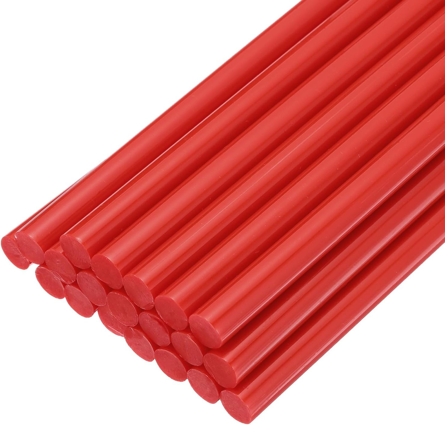 uxcell 20pcs Hot Glue Sticks for Glue Gun 7mm/0.28-inch x 8-inch Mini Hot Melt Adhesive Glue Stick Red