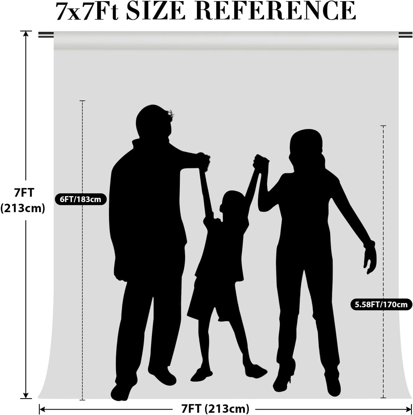 Eternal Beauty Silver Sequin Backdrop, 7x7 Ft Glitter Background Curtains for Shimmer Photography Party Wedding Birthday Back Drop Decor