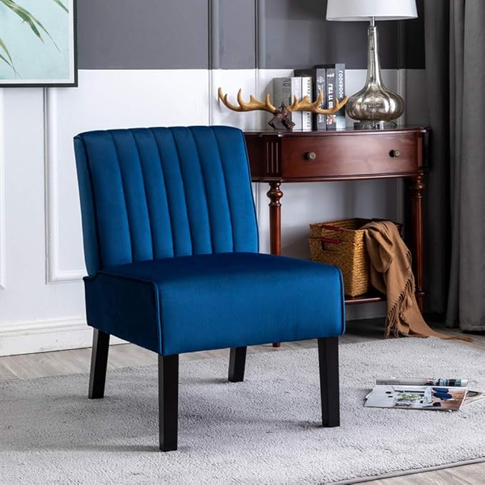 Container Furniture Direct Reese Mid Century Modern Accent Chairs Set of 2 - Image 5