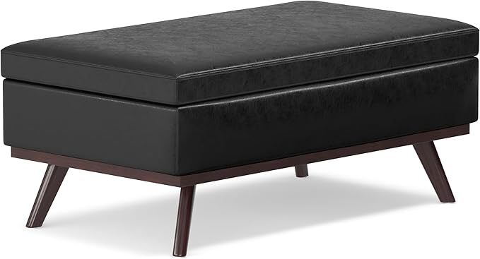 SIMPLIHOME Owen Lift Top Coffee Table Storage Ottoman - Image 4