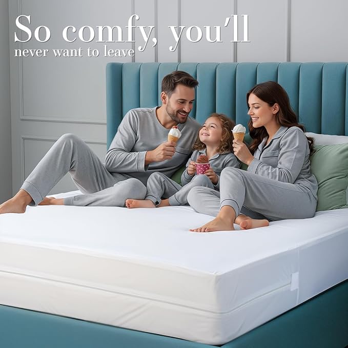 Utopia Bedding Queen Mattress Protector Zippered, 100% Waterproof Bed Bug and - Image 8