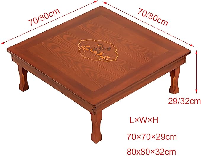 SH-tables Folding Table, Korean Solid Wood Square Dining Table/Study - Image 3