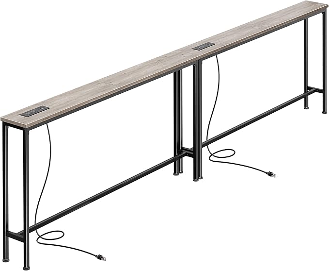 SUPERJARE 102.4 Inch Sofa Table by SUPERJARE