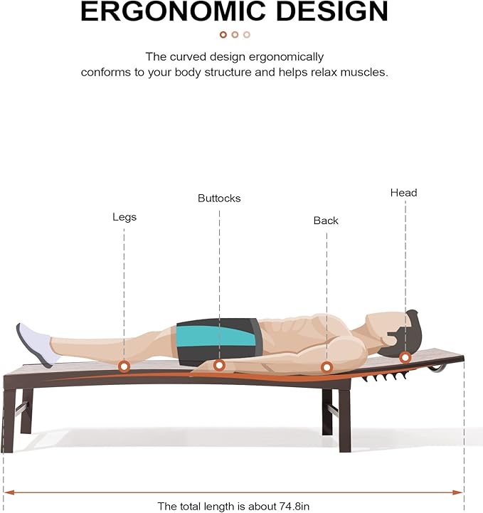 Crestlive Products Outdoor Lounge Chairs, Aluminum Pool Chaise Lounge Chairs - Image 4