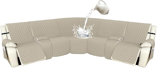 Arfntevss Recliner Sectional Couch Covers 1OO% Waterproof L Shape Sofa Cover by Arfntevss
