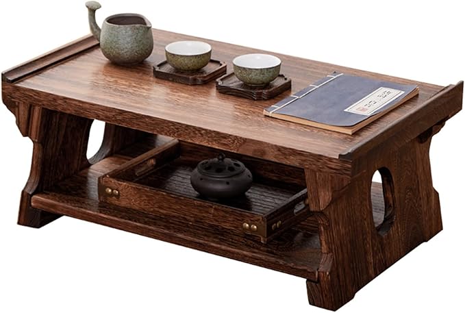 Japanese Solid Wood Tatami Tea Table, Low Coffee Table by Unknown