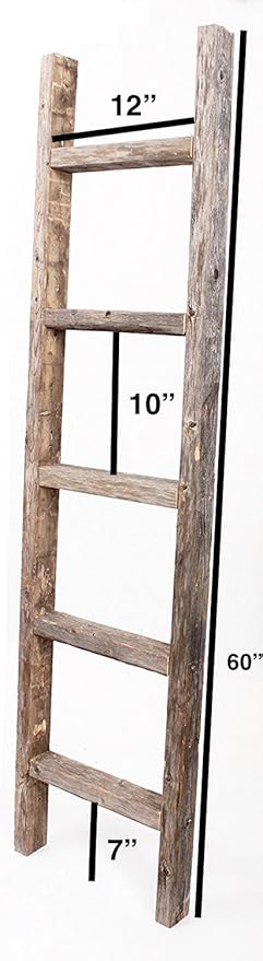 BARNWOODUSA Rustic Decorative Ladder - Image 2