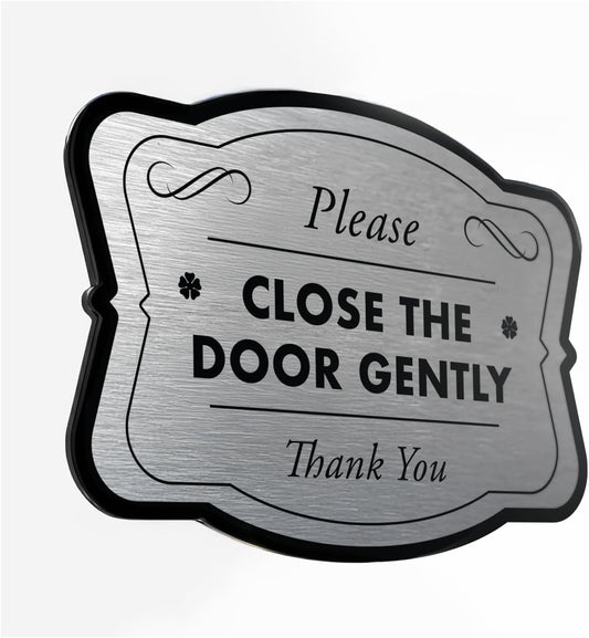 Custom Decorative Outdoor Metal Signs, Personalized Aluminum Signs, Customized Driveway Signs, Waterproof Signs Made In USA, Design 3 Metalic Silver 42x28 In