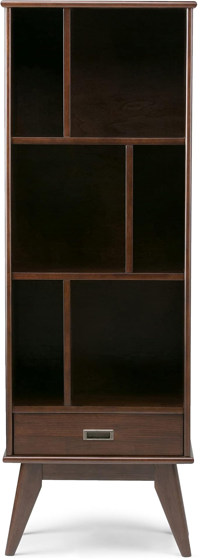 SIMPLIHOME Draper 22 inch Mid-Century Modern 6 Cubbie Bookcase - Image 4