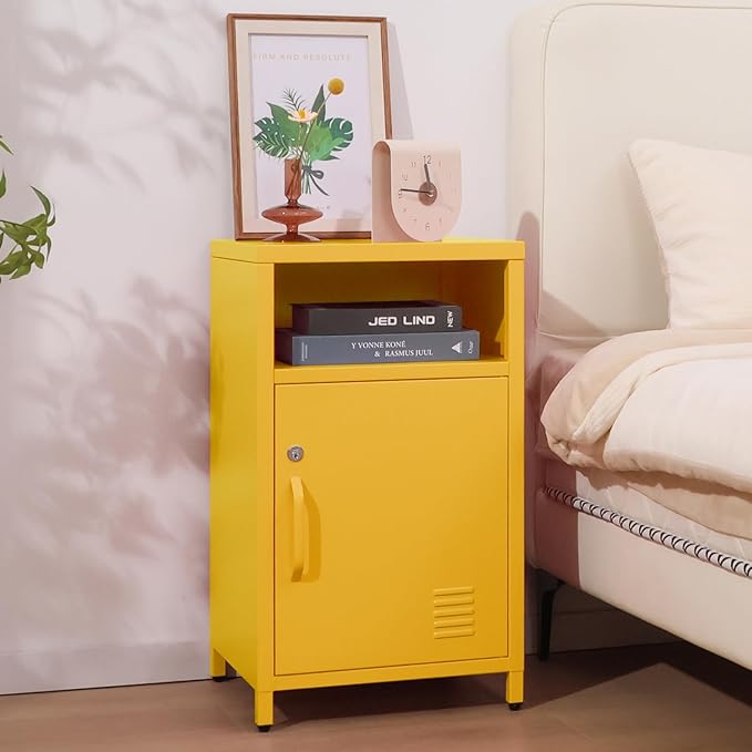 ALBAD Compact Metal Nightstand - Image 2