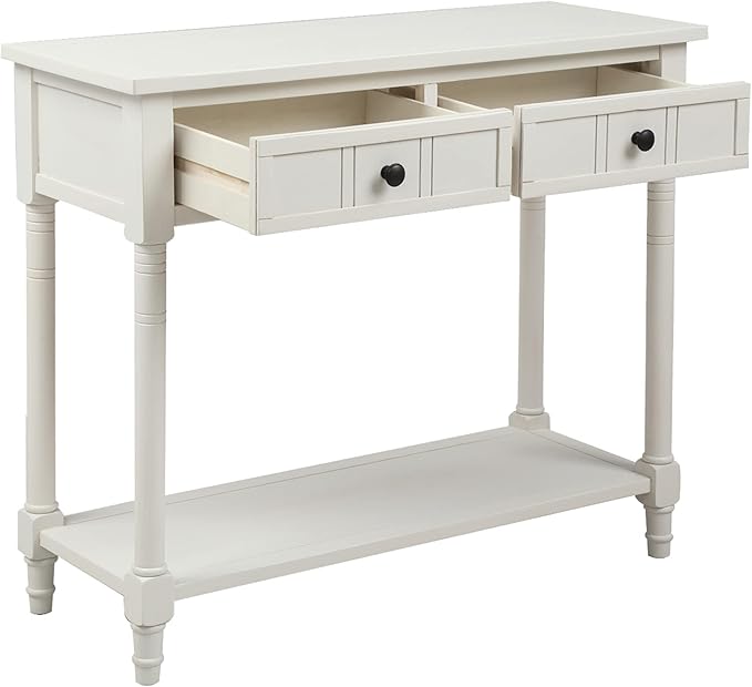 Merax Wood Sofa Table Console Table, Entryway Table Traditional Design - Image 5