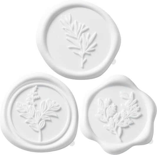 Wax Seal Stickers (60 Pcs, 3 Designs in 1 Pack) Premium Envelope Seal Stickers for Wedding Invitation Envelopes, Adhesive Wax Seals, Perfect for Seating Chart, Gift Wrapping