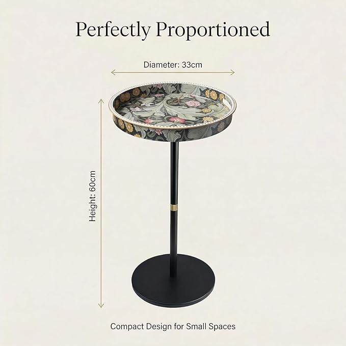 Gesodant Boho Single Leg Round Side Table - Image 9