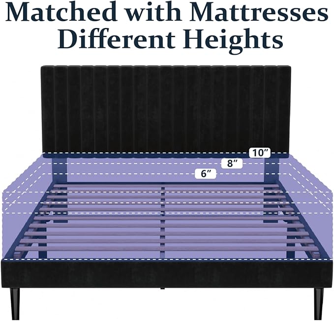 HAOARA Full Size Platform Bed Frame - Image 7