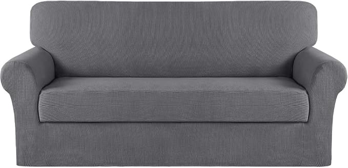Turquoize Stretch Sofa Slipcover 2 Pieces Sofa Cover Couch Cover by Turquoize
