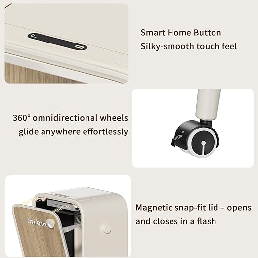 MRBIN Stainless Steel Motion Sensor Trash Can Bathroom - Image 7
