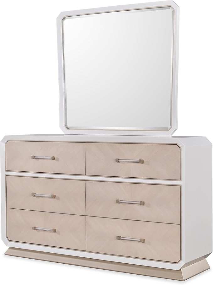 First of a Kind Dior Two Tone Luxury 5 Piece King Bedroom Set - Image 3